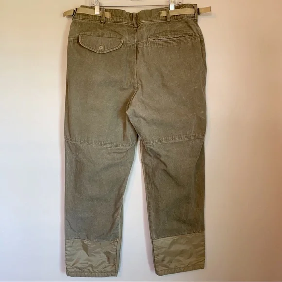 SOLD!  Columbia Brush Pants Mens 40 x 32 Green Tan Outdoor Hunting Field Work - Picture 7 of 13